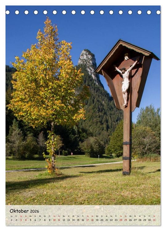 Produktbild: Feldkreuze im bayerischen Oberland (Tischkalender 2026 DIN A5 hoch), CALVENDO Monatskalender