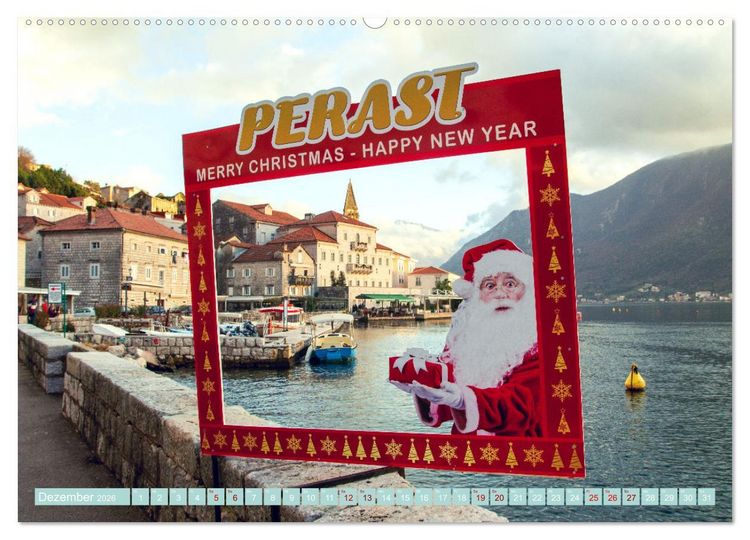 Produktbild: Perast in Montenegro - Romantisches St&auml;dtchen in faszinierender Landschaft (Wandkalender 2026 DIN A2 quer), CALVENDO Monatskalender