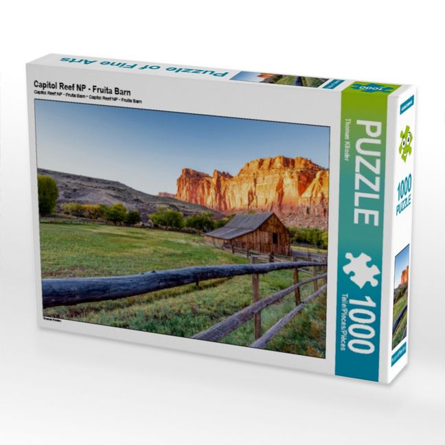 Produktbild: CALVENDO Puzzle Capitol Reef NP - Fruita Barn | 1000 Teile Lege-Gr&ouml;&szlig;e 64x48cm Foto-Puzzle f&uuml;r gl&uuml;ckliche Stunden