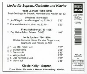 Produktbild: Kelly, K: Klesie Kelly singt Lachner - Schubert - Spohr