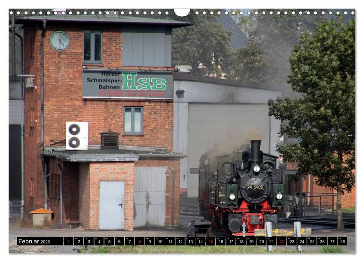 Produktbild: Die Brockenbahn - Mit Volldampf durch den Harz (Wandkalender 2026 DIN A3 quer), CALVENDO Monatskalender