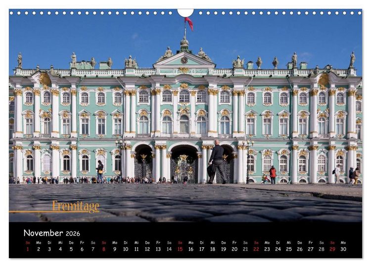 Produktbild: Von Moskau nach St. Petersburg (Wandkalender 2026 DIN A3 quer), CALVENDO Monatskalender