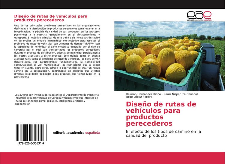 Produktbild: Dise&ntilde;o de rutas de veh&iacute;culos para productos perecederos