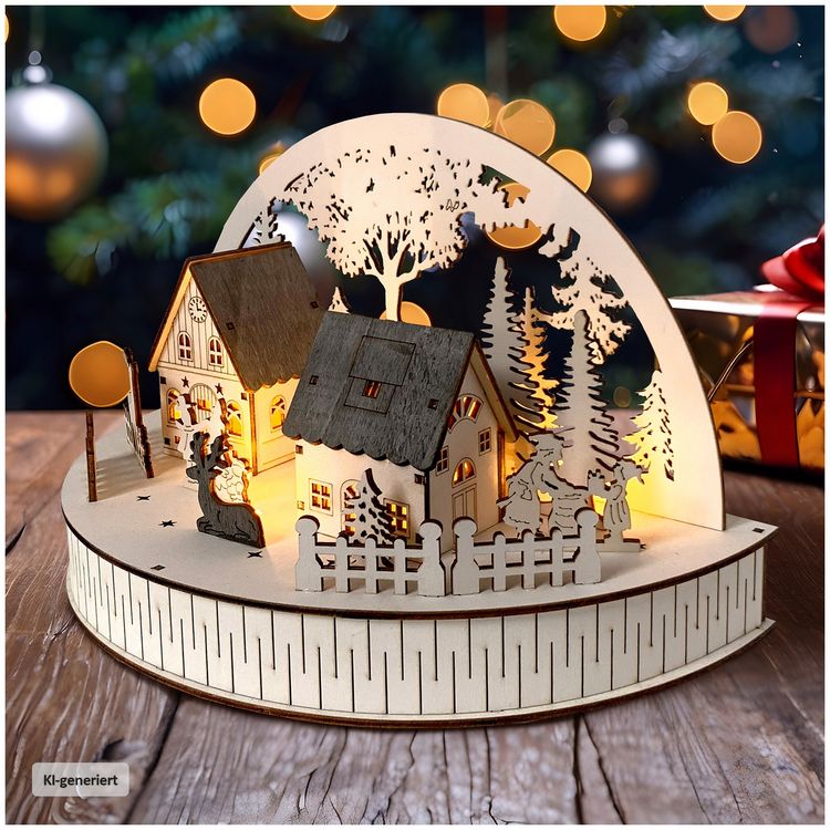 HTI-Living Weihnachtsszene beleuchtet Rehe Weihnachtsszene beleuchtet Rehe kaufen