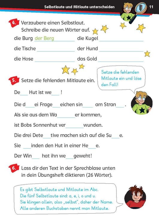 Produktbild: Die drei ??? Kids: Mein &Uuml;bungsheft Deutsch 2. Klasse &ndash; Richtig schreiben