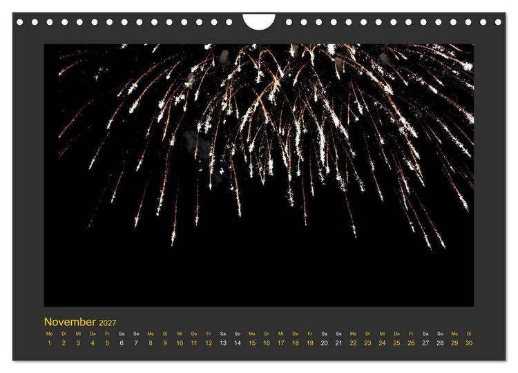Produktbild: Feuerwerk - Explosives am Himmel (Wandkalender 2027 DIN A4 quer), CALVENDO Monatskalender