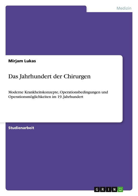 Produktbild: Das Jahrhundert der Chirurgen