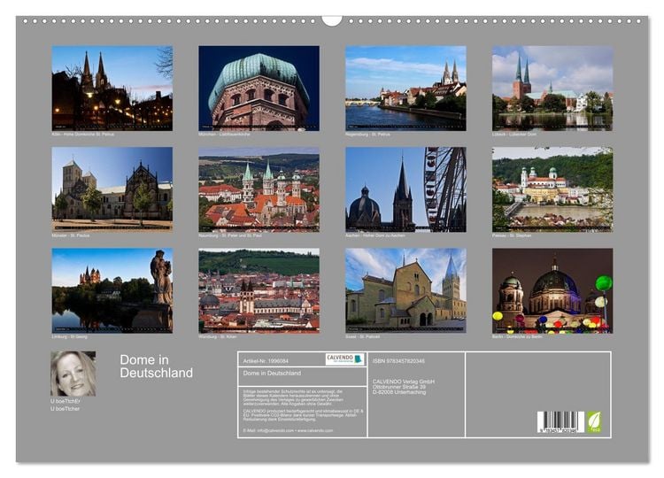 Produktbild: Dome in Deutschland (Wandkalender 2026 DIN A2 quer), CALVENDO Monatskalender