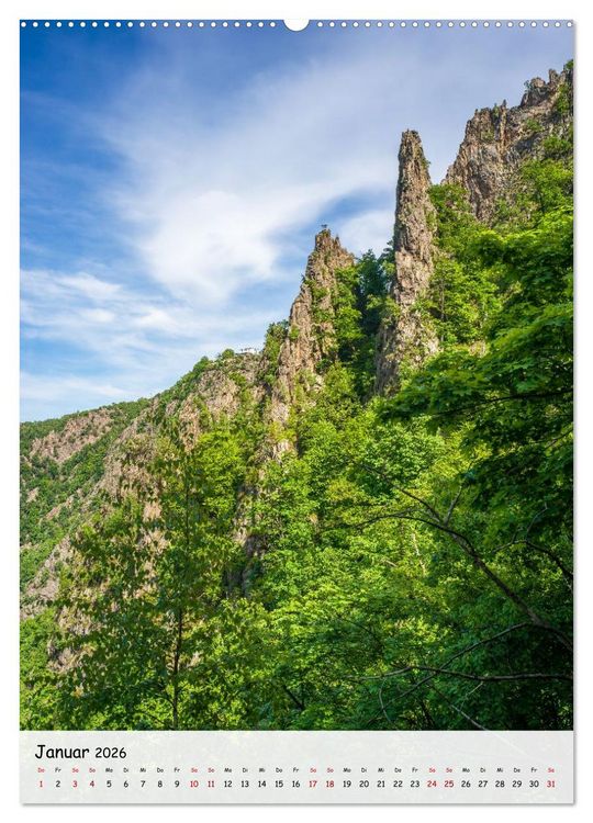 Produktbild: Das Bodetal - Der Grand Canyon des Ostens (hochwertiger Premium Wandkalender 2026 DIN A2 hoch), Kunstdruck in Hochglanz