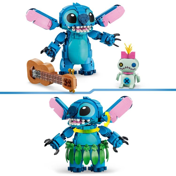 Produktbild: LEGO ǀ Disney 43296 Stitch und Scrump, Bauset, Spielzeuge aus LEGO Steinen f&uuml;r Kinder ab 9 Jahren