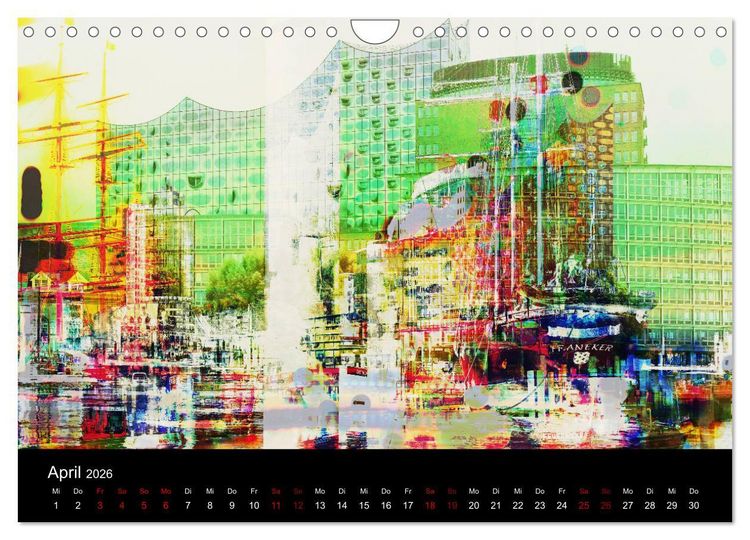 Produktbild: Elbphilharmonie-ARTig (Wandkalender 2026 DIN A4 quer), CALVENDO Monatskalender