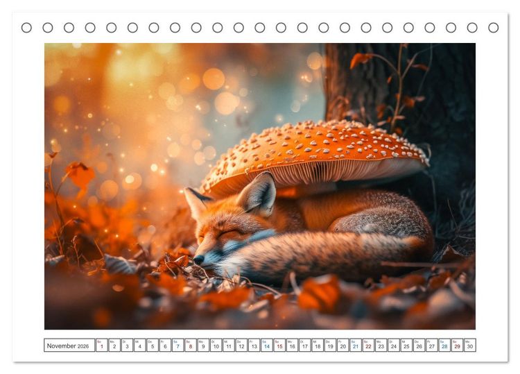 Produktbild: Zauberhafte Waldmomente (Tischkalender 2026 DIN A5 quer), CALVENDO Monatskalender
