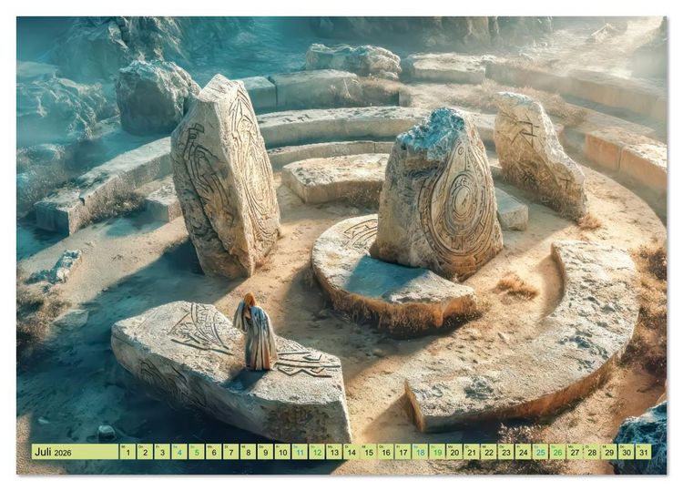 Produktbild: Labyrinthe - Der Fantasie (Tischkalender 2026 DIN A5 quer), CALVENDO Monatskalender