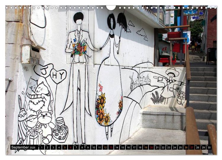 Produktbild: Street Art Seoul (Wandkalender 2026 DIN A3 quer), CALVENDO Monatskalender
