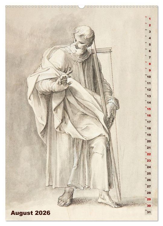 Produktbild: Jesus und die zw&ouml;lf Apostel (hochwertiger Premium Wandkalender 2026 DIN A2 hoch), Kunstdruck in Hochglanz