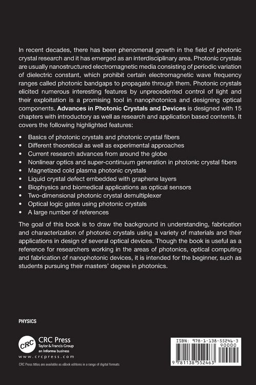 Produktbild: Advances in Photonic Crystals and Devices