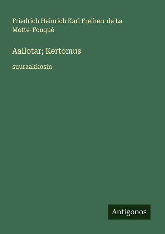 Produktbild: Aallotar; Kertomus