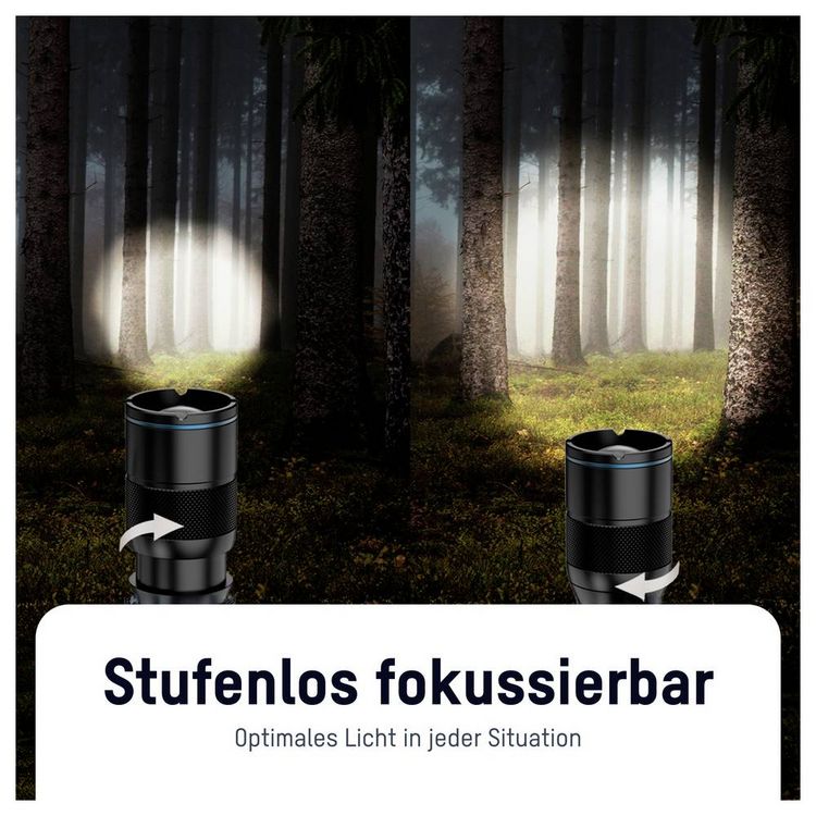 Produktbild: Ansmann LED Taschenlampe Adventure TA1800RF wiederaufladbar 1600-0763 SMD LED Taschenlampe Gro&szlig;e Reichweite akkubetrieben 1800 lm 6 h 182 g