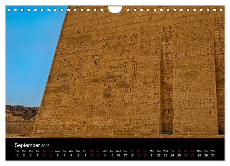 Produktbild: On the trail of the ancient Egypt (Wall Calendar 2026 DIN A4 landscape), CALVENDO 12 Month Wall Calendar