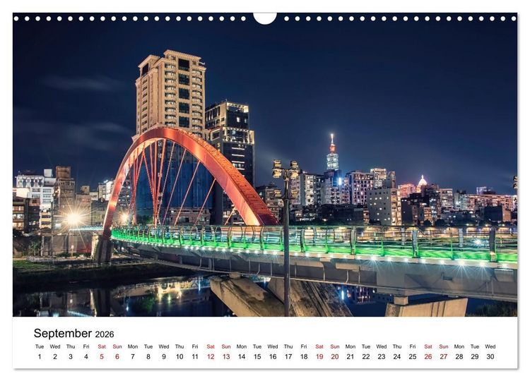 Produktbild: A Journey In Taipei (Wall Calendar 2026 DIN A3 landscape), CALVENDO 12 Month Wall Calendar