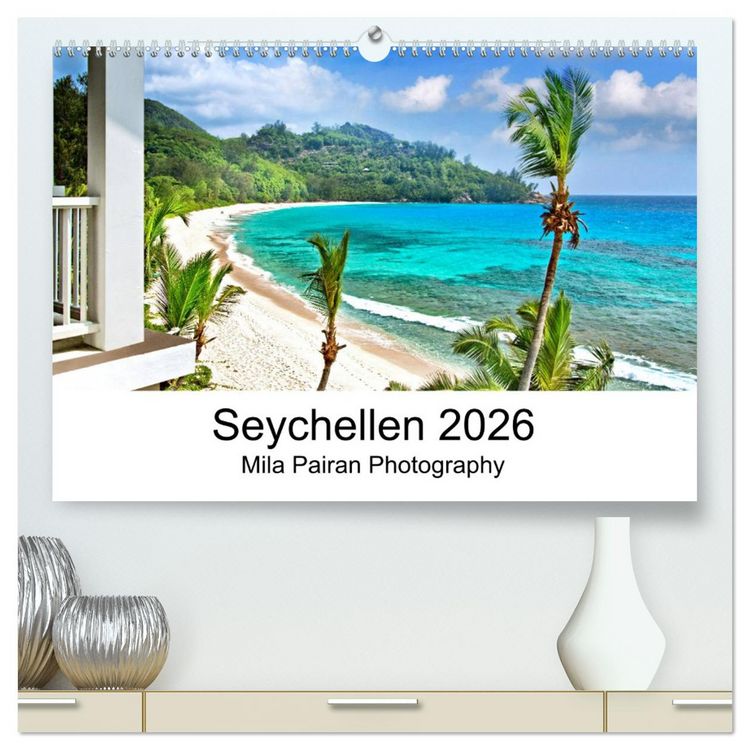 Produktbild: Seychellen Paradies 2026 (hochwertiger Premium Wandkalender 2026 DIN A2 quer), Kunstdruck in Hochglanz