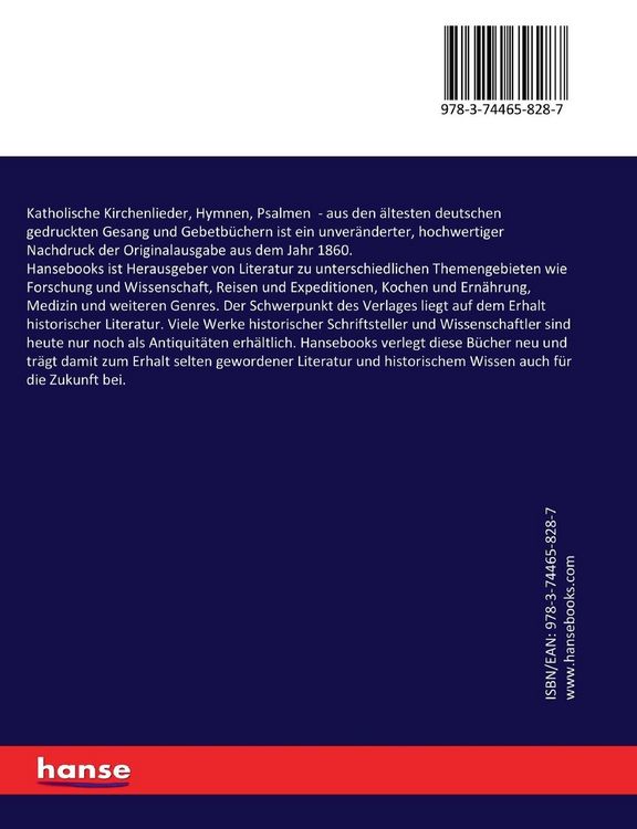 Produktbild: Katholische Kirchenlieder, Hymnen, Psalmen