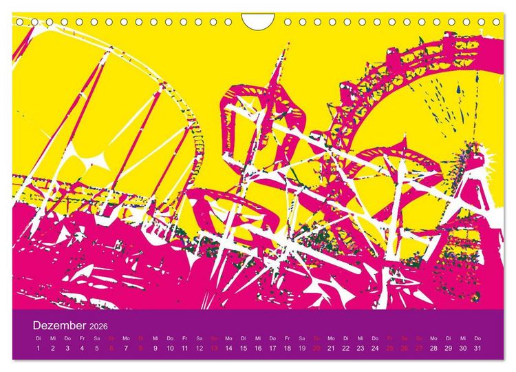 Produktbild: WIEN popartig (Wandkalender 2026 DIN A4 quer), CALVENDO Monatskalender