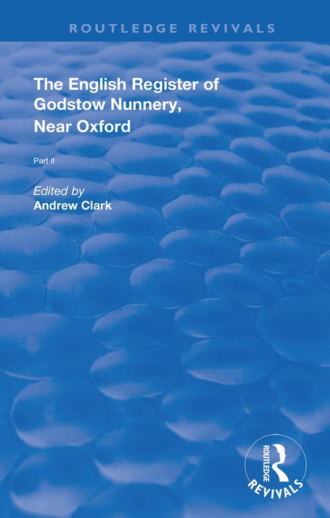 Produktbild: English Register of Godstow Nunnery, Near Oxford