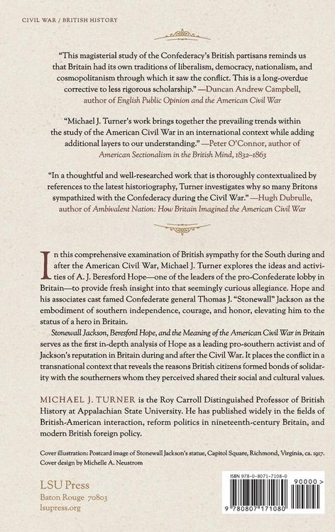 Produktbild: Stonewall Jackson, Beresford Hope, and the Meaning of the American Civil War in Britain