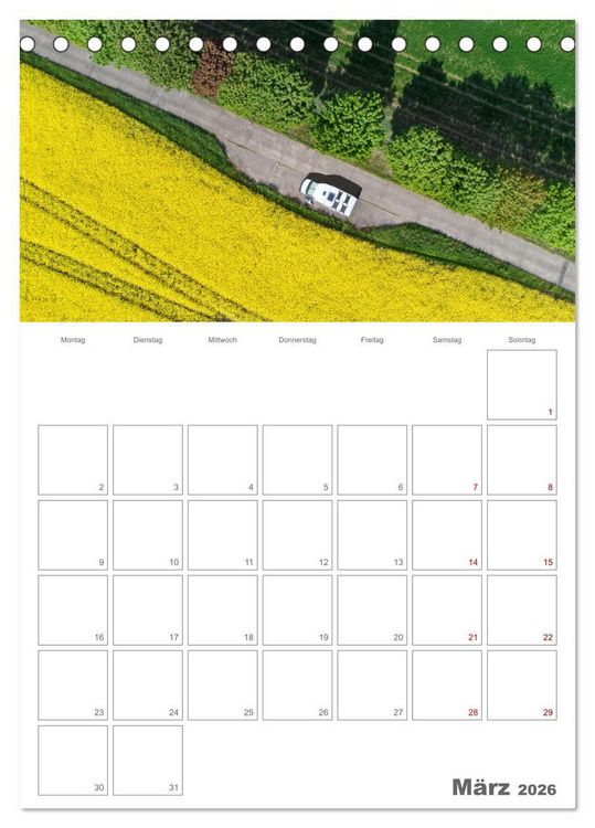 Produktbild: Wohnmobil Jahresplaner (Tischkalender 2026 DIN A5 hoch), CALVENDO Monatskalender