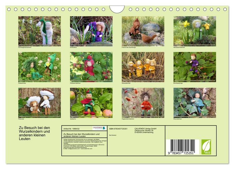 Produktbild: Zu Besuch bei den Wurzelkindern und anderen kleinen Leuten (Wandkalender 2026 DIN A4 quer), CALVENDO Monatskalender
