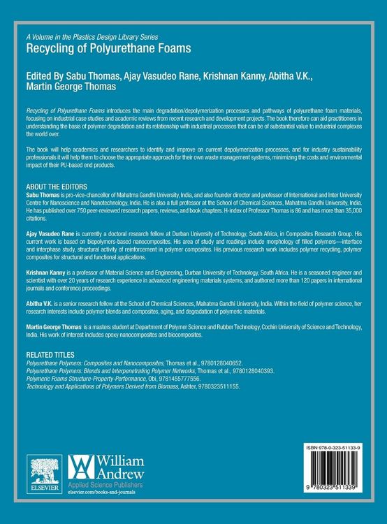 Produktbild: Recycling of Polyurethane Foams