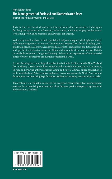 Produktbild: The Management of Enclosed and Domesticated Deer
