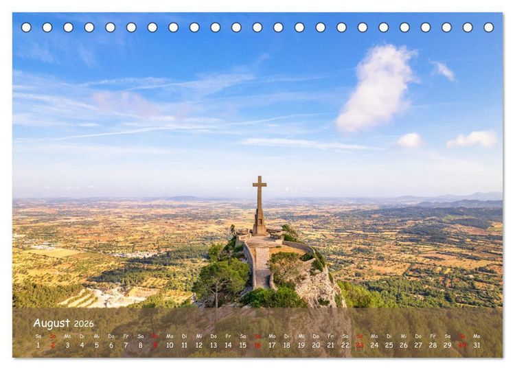 Produktbild: Bergparadies Mallorca (Tischkalender 2026 DIN A5 quer), CALVENDO Monatskalender