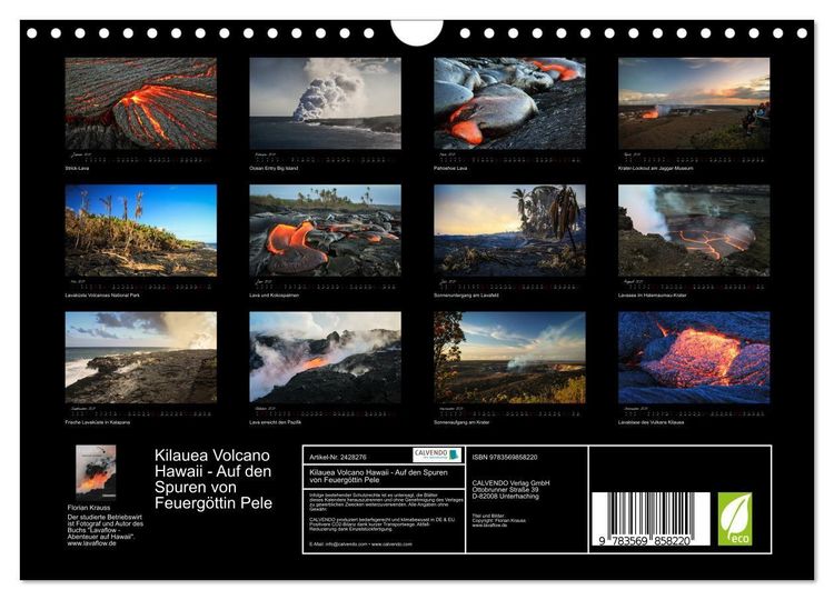 Produktbild: Kilauea Volcano Hawaii - Auf den Spuren von Feuerg&ouml;ttin Pele (Wandkalender 2027 DIN A4 quer), CALVENDO Monatskalender