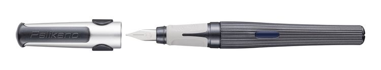 Produktbild: Pelikan F&uuml;ller Pelikano&reg; structure f&uuml;r Rechtsh&auml;nder, Grau, Feder M