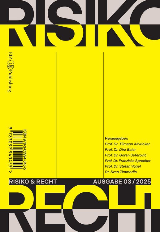 Produktbild: Risiko & Recht 03/2025