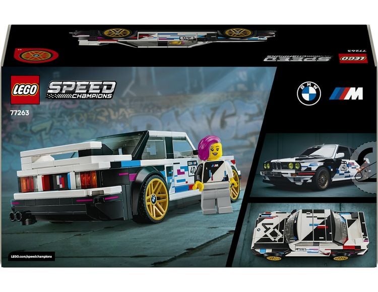Produktbild: LEGO Speed Champions 77263 BMW M3 (E30), Bauset, BMW-Spielzeugauto mit 1 Minifigur