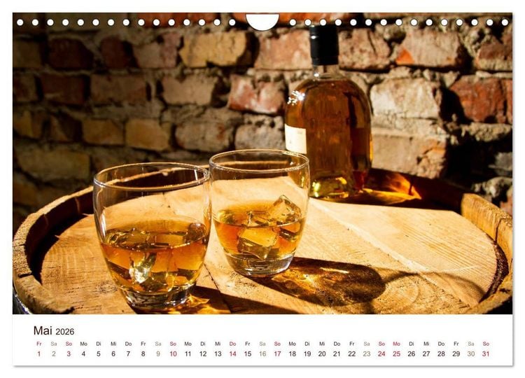 Produktbild: Whisky und Whiskey 2026. Sinnliche Impressionen (Wandkalender 2026 DIN A4 quer), CALVENDO Monatskalender