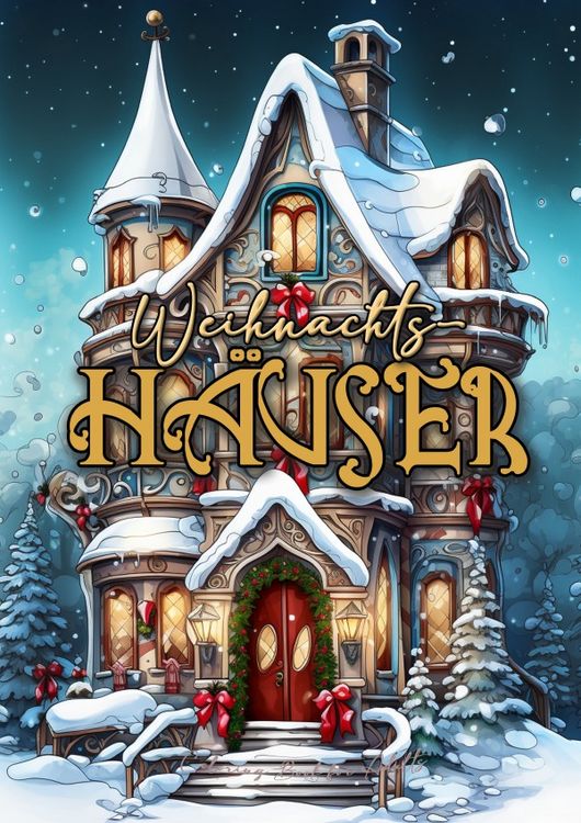 Produktbild: Weihnachtshäuser Malbuch für Erwachsene