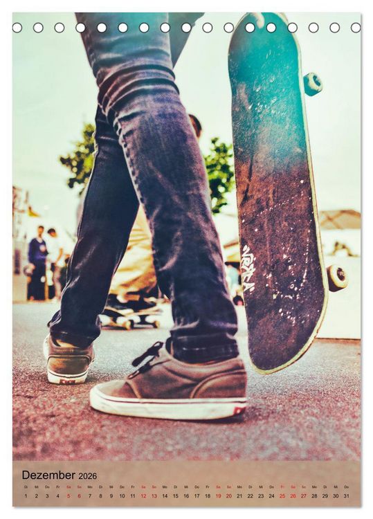 Produktbild: Skateboarding - einfach Spa&szlig; (Tischkalender 2026 DIN A5 hoch), CALVENDO Monatskalender