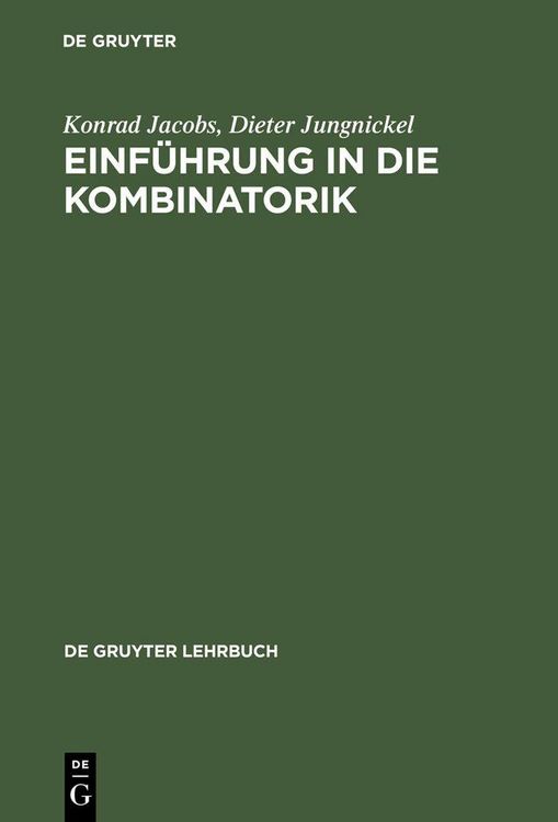 Produktbild: Einf&uuml;hrung in die Kombinatorik