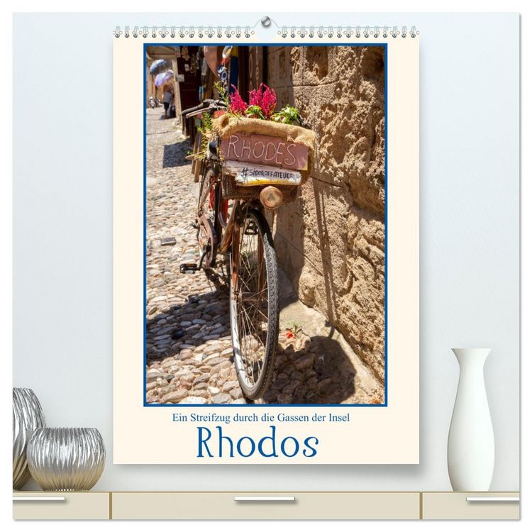 Produktbild: Ein Streifzug durch die Gassen der Insel Rhodos (hochwertiger Premium Wandkalender 2026 DIN A2 hoch), Kunstdruck in Hochglanz