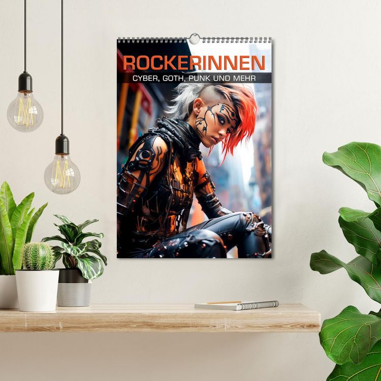 Produktbild: ROCKERINNEN Cyber, Goth, Punk und mehr (Wandkalender 2026 DIN A3 hoch), CALVENDO Monatskalender