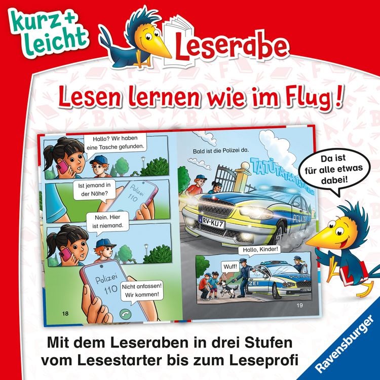 Produktbild: Leserabe 1. Lesestufe Kurz und leicht - Diebe im Park - Eine Polizei-Geschichte