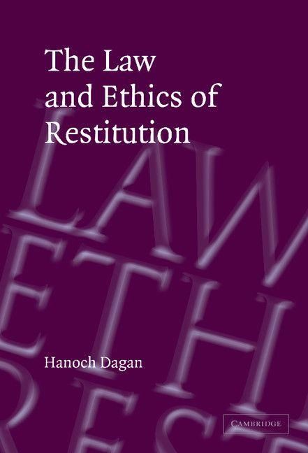 Produktbild: The Law and Ethics of Restitution