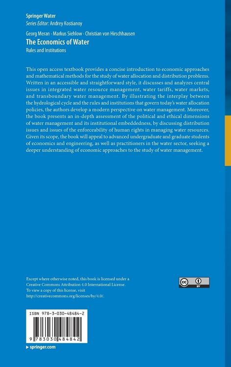 Produktbild: The Economics of Water