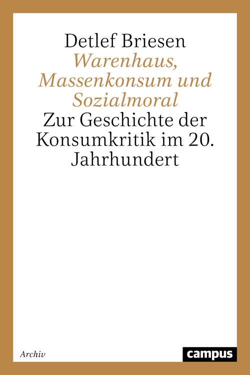 Produktbild: Warenhaus, Massenkonsum und Sozialmoral