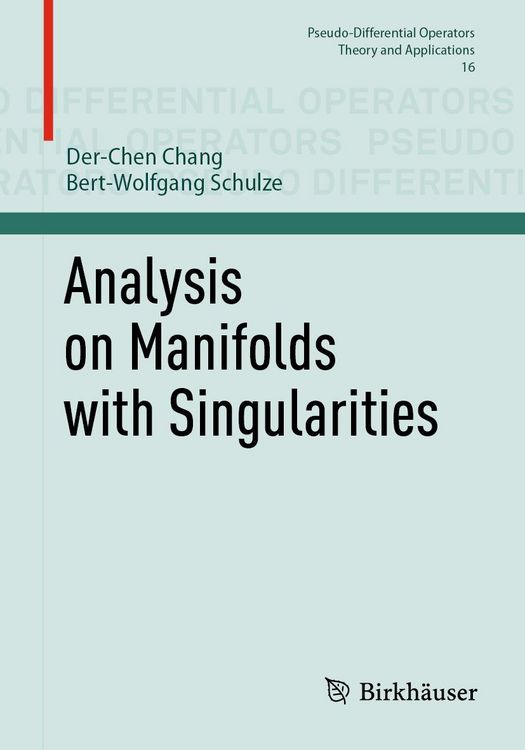 Produktbild: Analysis on Manifolds with Singularities