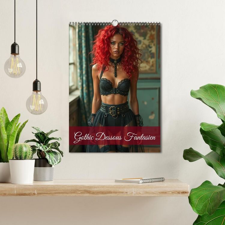 Produktbild: Gothic Dessous Fantasien (Wandkalender 2027 DIN A3 hoch), CALVENDO Monatskalender